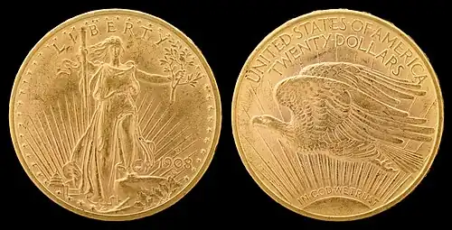 Version with the national motto, 1908