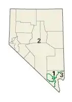 Nevada's three congressional districts