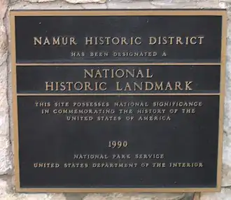 Historical Plaque Near Namur