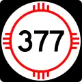 State Road 377 marker