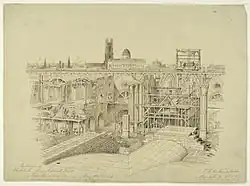 New Orleans Custom House Construction, 1855