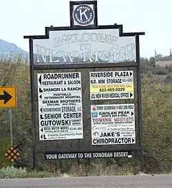 Welcome sign