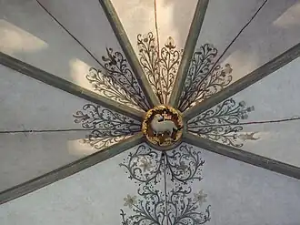 Keystone in the choir vault above the altar