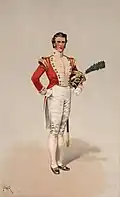 Officer from the Light Company, 40th Regiment of Foot, 1826