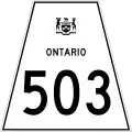 Highway 503 marker