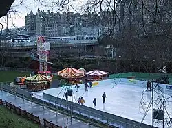 A ice skating rink in Edinburgh