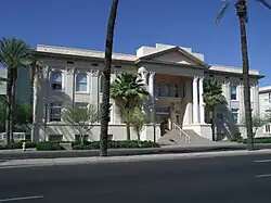 Phoenix Union High School Domestic Arts building was built in 1912 and is located at 512 E. Van Buren. It was listed in the National Register of Historic Places on July 15, 1982, ref. #82002085.