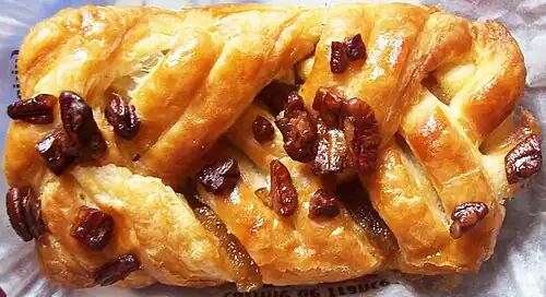 A pecan and maple syrup Danish pastry sold in the UK