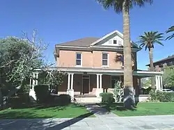The O.C. Thompson House was built in 1897 and is located at 850 N. 2nd Avenue. The building was converted to apartments long after O.C. Thompson and family moved out and now houses several office spaces. Designated as a landmark with Historic Preservation-Landmark (HP-L) overlay zoning. The house is listed as historic by the Phoenix Historic Property Register.