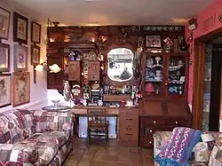 Wall decoration created by Ann Epley in the Squaw Peak Inn.