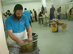 The mixer and dough handlers in Kfar Chabad[4]