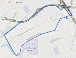 Playa Vista neighborhood as mapped by the Los Angeles Times