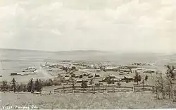 Looking over the town of Fairplay in late 1800s.
