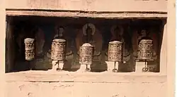 Prayer wheels of Boudnath, 1974
