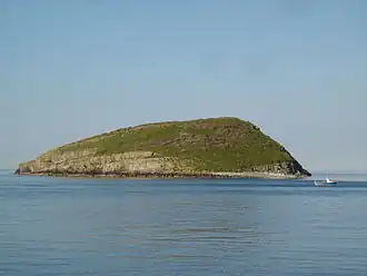 Priestholm, an island to the east of Anglesey where Cadwallon was said to be besieged in 629 according to the Welsh Annals