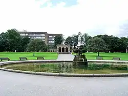 Fountain and basin in People's Park