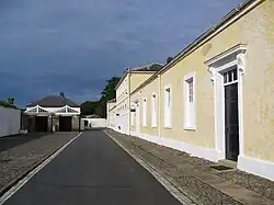Stables and Coachhouse, with Wall and Mounting-block attached
