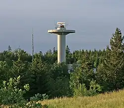 The radar tower on the Hochwald (1,001.9 m)