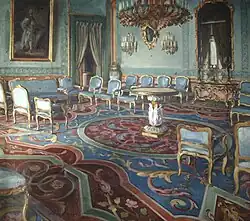 Salon of Charles III, Royal Palace of Madrid, 1927