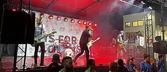 Real Friends performing at Ohio is for Lovers in September 2022