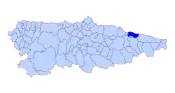Location of Ribadesella