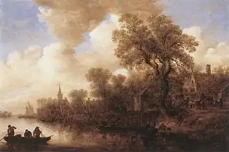 River Landscape (1652), oil on panel, 66.7 x 98 cm., Wallraf–Richartz Museum