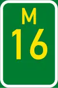 Metropolitan route M16 shield