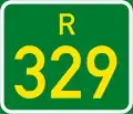 Regional route R329 shield