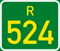 Regional route R524 shield