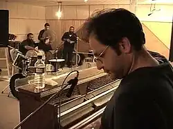 Saeed in the studio