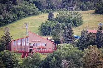 Base and ski lodge in July, 2009