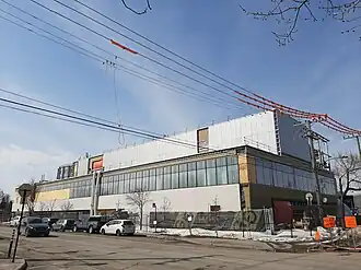 The new surgical pavilion under construction