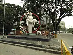 Sculpture " Janani o Gorbito Bornomala" by Haque near BTCL building, Shahbagh, Dhaka.