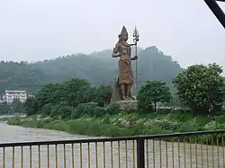 Barah Khamba together with adjoining area comprised in part of survey plot no. 150 as shown in the site plan.