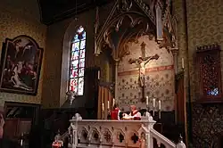 Chapel of the Holy Cross where the relic of the Precious Blood is presented to the worshippers