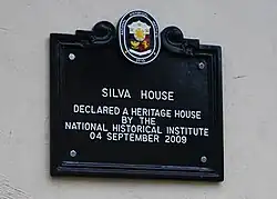 Silva house historical marker