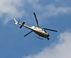 The Sky News Helicopter was featured on the channel.