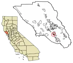 Location of Cotati in Sonoma County, California