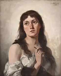 Sophie von Adelung, Self-portrait (1893)