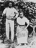 Two South Sea Islanders from the Pioneer Sugar Mill, Brandon, Queensland, 1880s