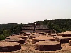 Stupa remains below the main stupa