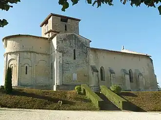 The church in Saint-Quentin-de-Chalais