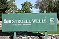 Struell Wells sign, October 2009