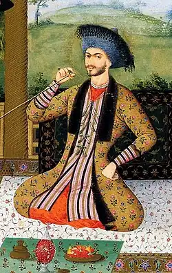Painting of Suleiman I, painted by Aliquli Jabbadar, Isfahan, 1670.