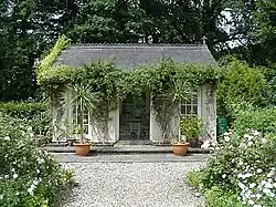 small summer house in a garden