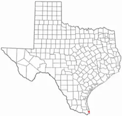 Location of Port Isabel, Texas