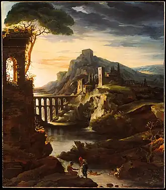 Evening: Landscape with an Aqueduct, 1818