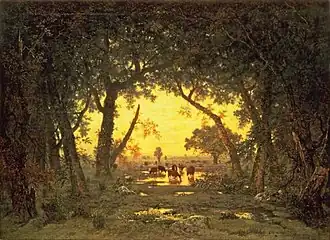 The Forest of Fontainebleau: Morning, c 1850, oil on canvas, Wallace Collection, London