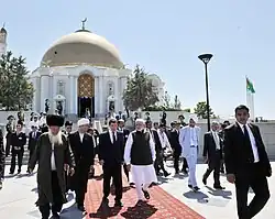 Türkmenbaşy Ruhy Mosque, Mausoleum of Saparmurat Niyazov, the President of Turkmenistan.