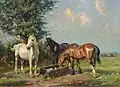 Three Horses Watering (undated)